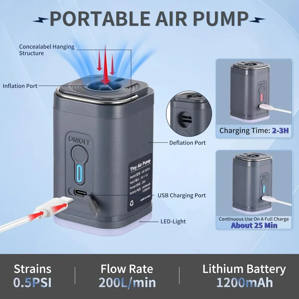 Vacuum Chamber Small - 1300mAh Bataryalı USB Şarj Edilebilir Mini
