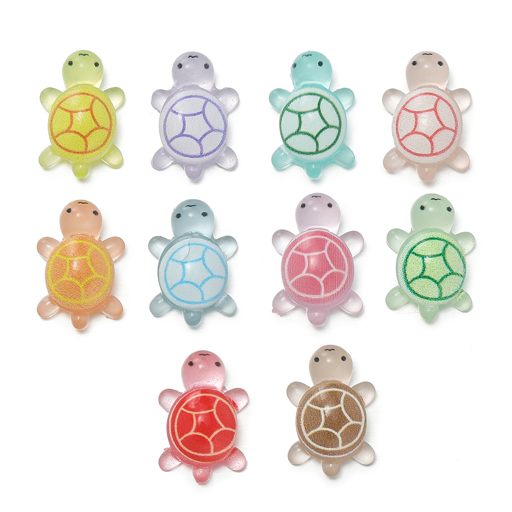 Resin Crafts Diy - 10 adet/lot Mini Reçine Deniz Kaplumbağaları