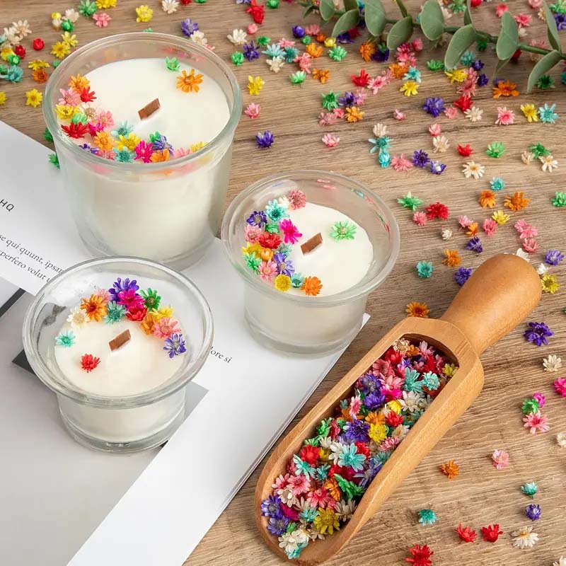 Resin Craft Ideas - Balmumu Kalıplama için Karışık Renkli Çiçek,