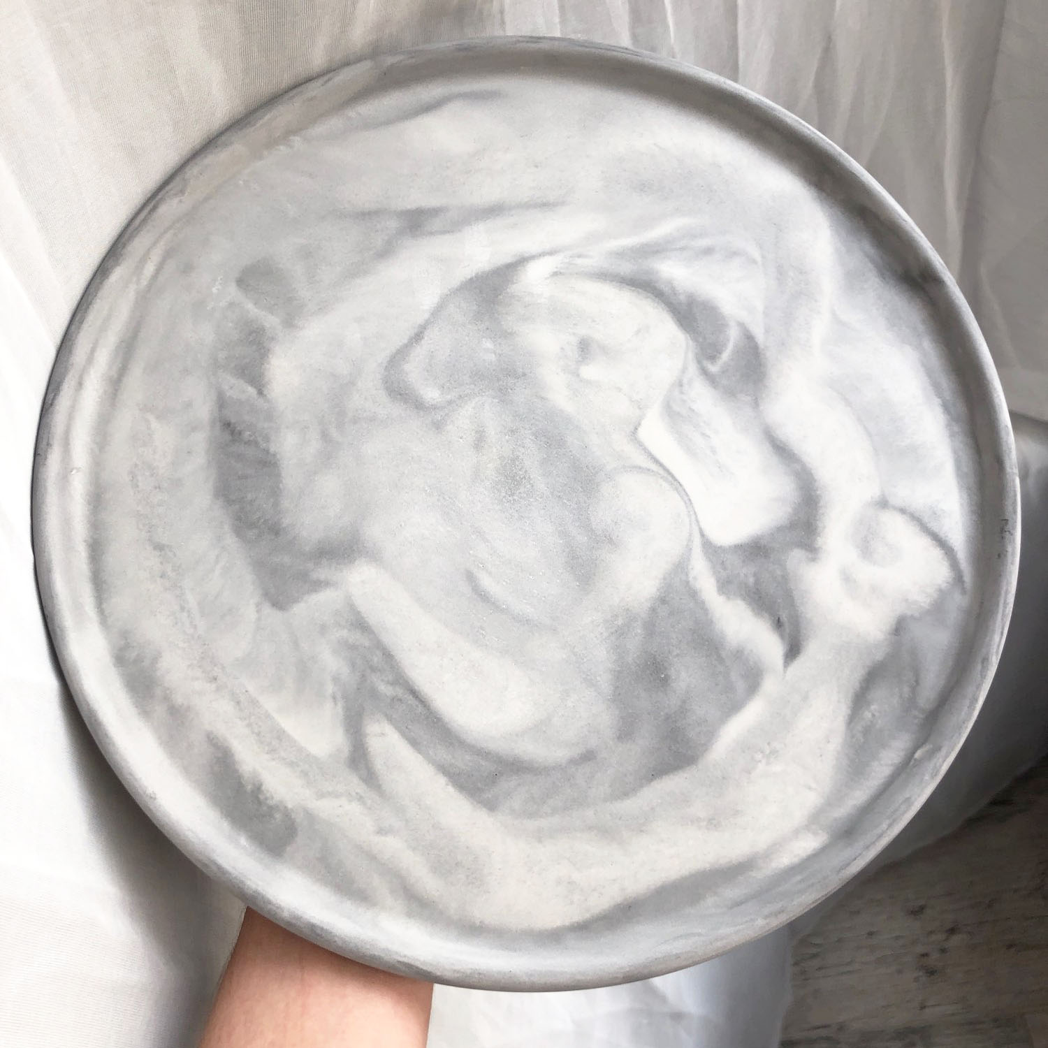 Coaster Mold Round - 27.4cm büyük yuvarlak tepsi kalıp mücevherat