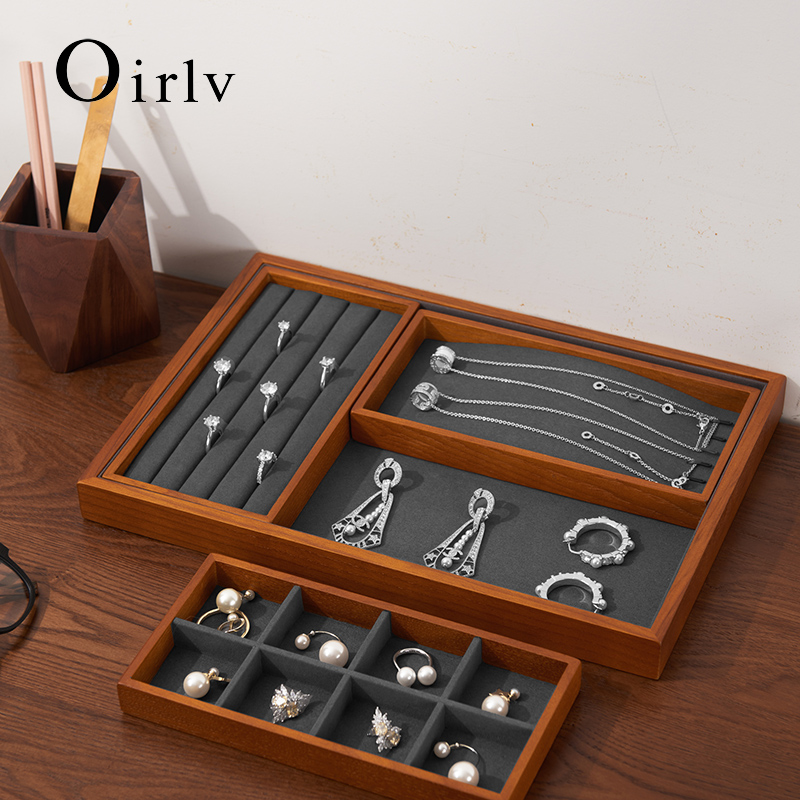 Wood Ring Blank - Oirlv Ahşap Takı Organizatör Standı Yüzük