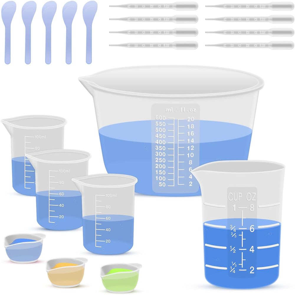 Mixing Cup Silicone - Silikon Reçine Karıştırma Ölçüm Kapları veya