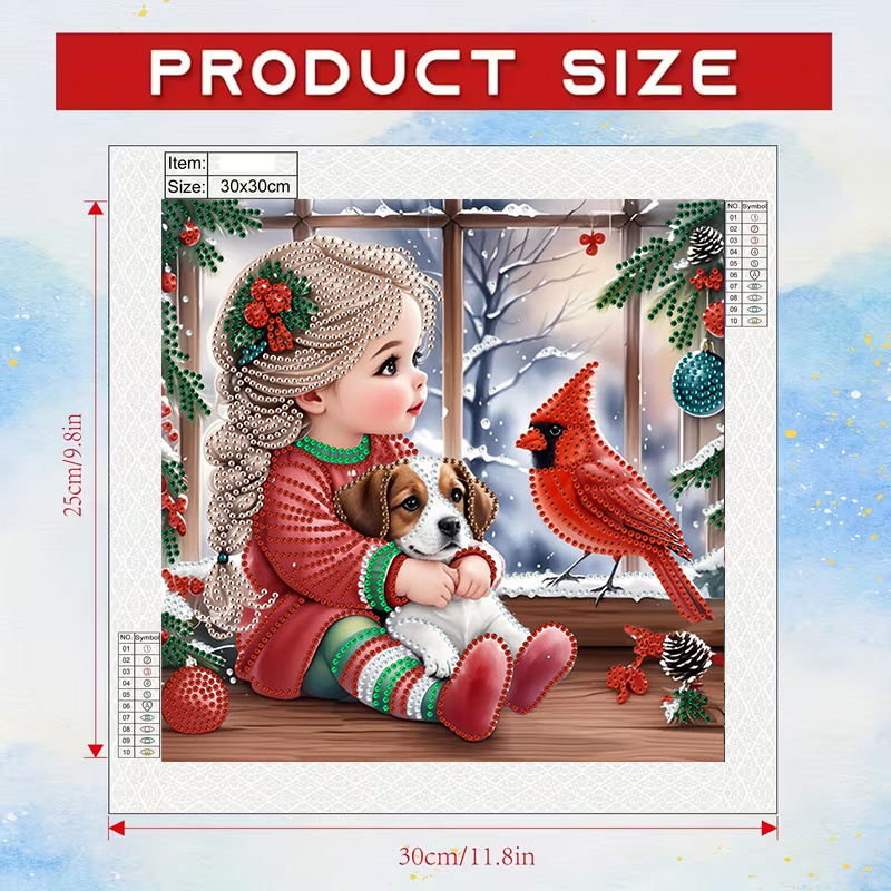 Kış Kızı ve Köpek Elmas Boyama - Resin Craft Kit incelemesi ve fiyatı