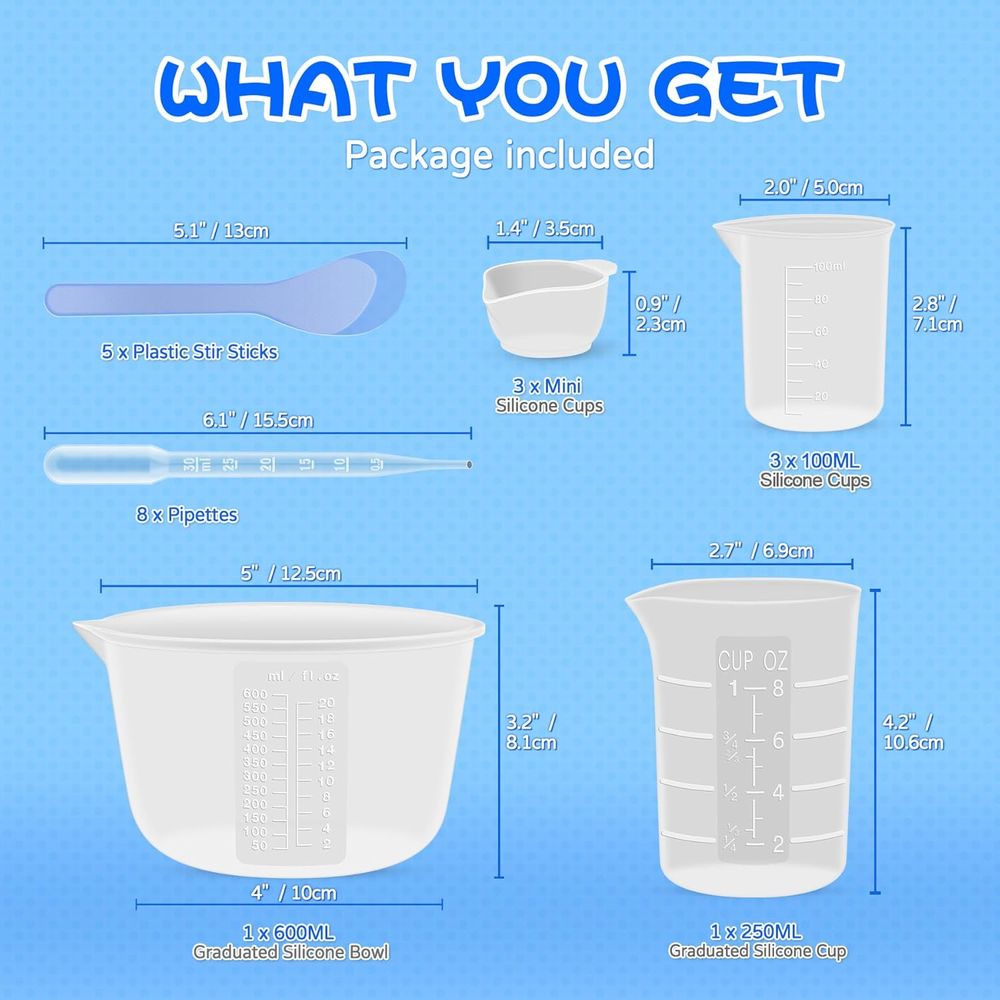 Silikon Reçine Karıştırma Ölçü - Mixing Cup Silicone incelemesi ve fiyatı