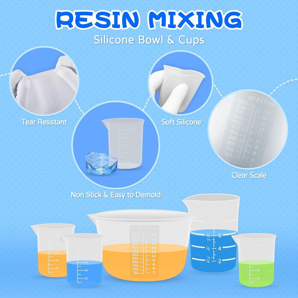 Silikon Reçine Karıştırma Ölçü - Mixing Cup Silicone incelemesi ve fiyatı