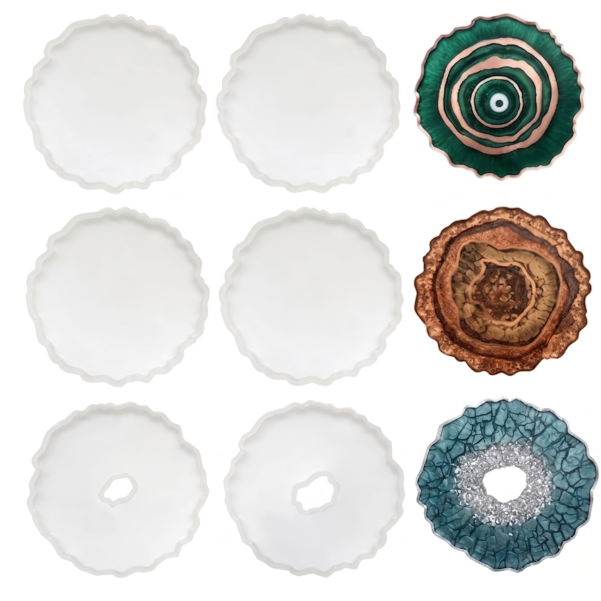 6 adet Düzensiz Akik Geod Bard - Geode Mold Silicone incelemesi ve fiyatı